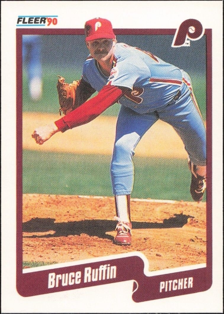 1990 Fleer Bruce Ruffin #572 trading card