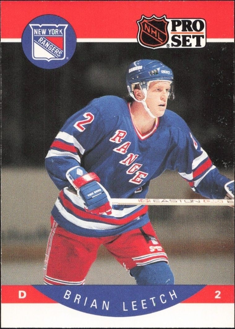 1990-91 Pro-Set Brian Leetch #201 trading card