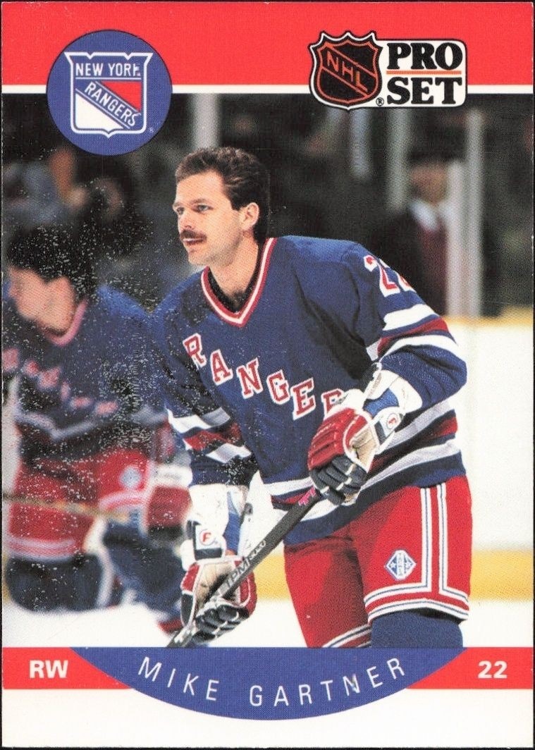 1990-91 Pro-Set Mike Gartner #196 trading card