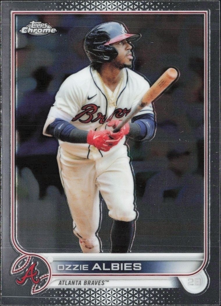 2022 Topps Chrome Ozzie Albies #205 trading card