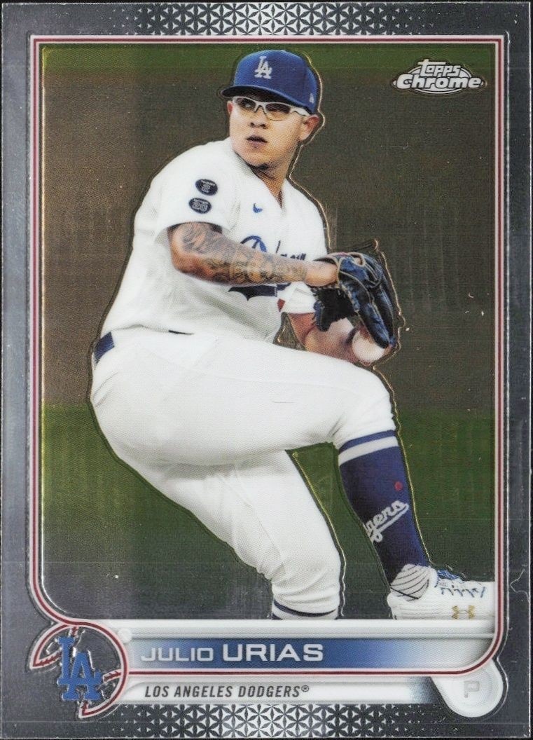 2022 Topps Chrome Julio Urias #3 trading card