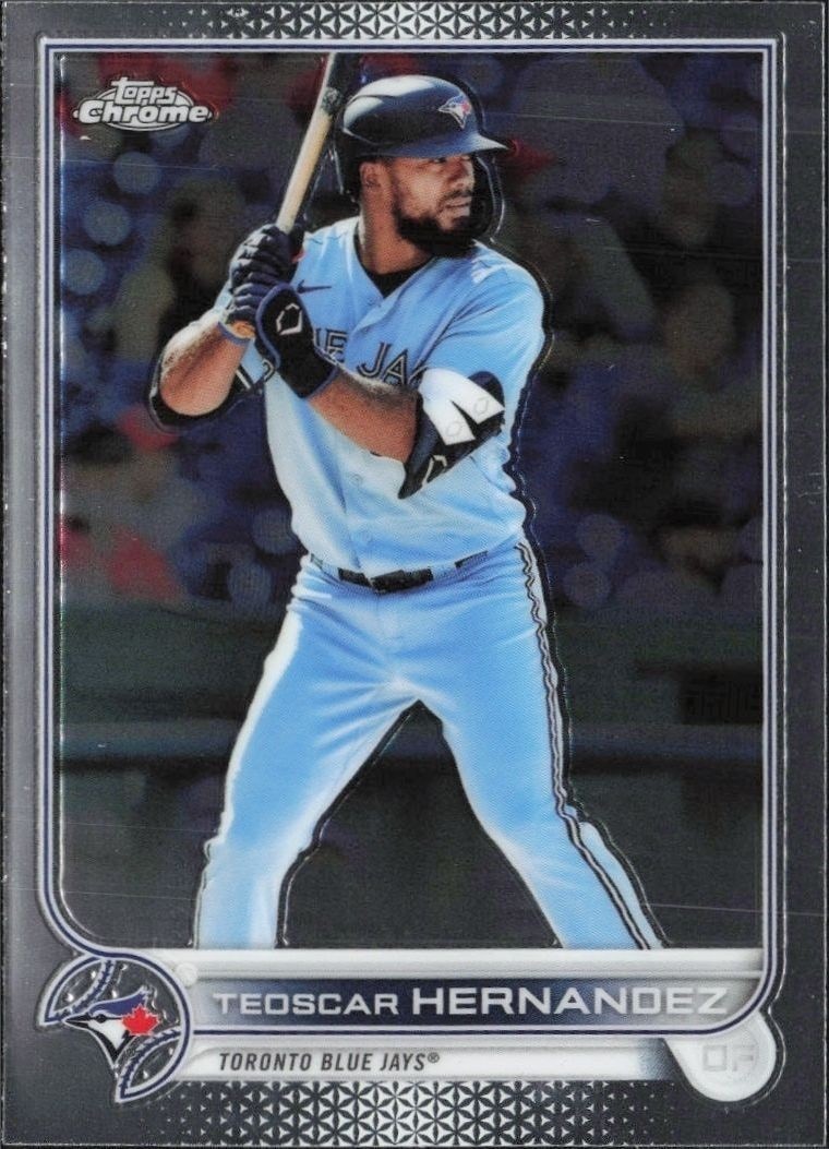 2022 Topps Chrome Teoscar Hernandez #185 trading card