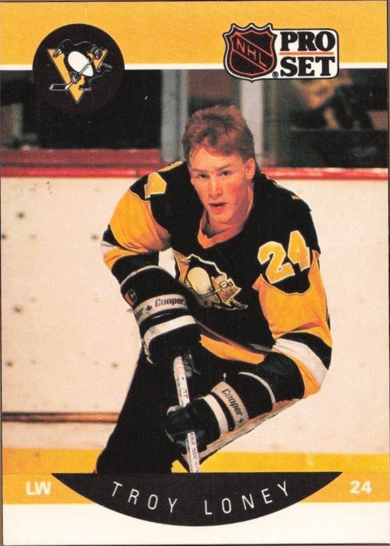 1990-91 Pro-Set Troy Loney #237 trading card