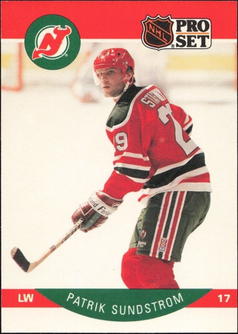 1990-91 Pro-Set Patrik Sundstrom #176A trading card