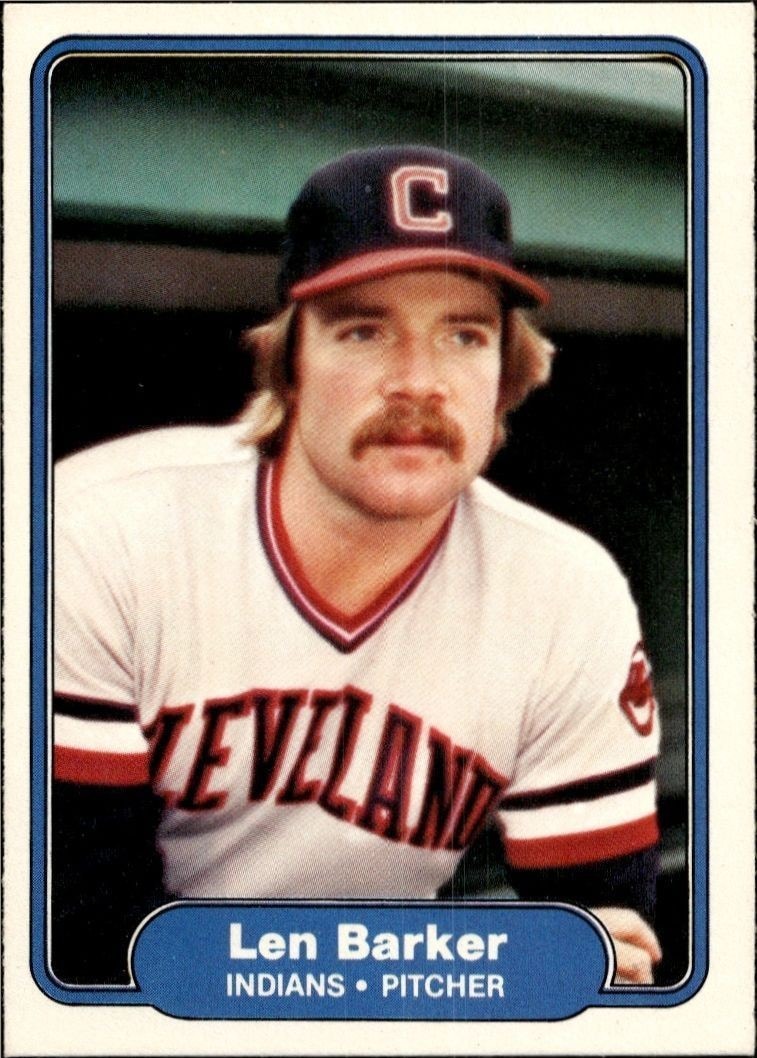 1982 Fleer Len Barker #360 trading card