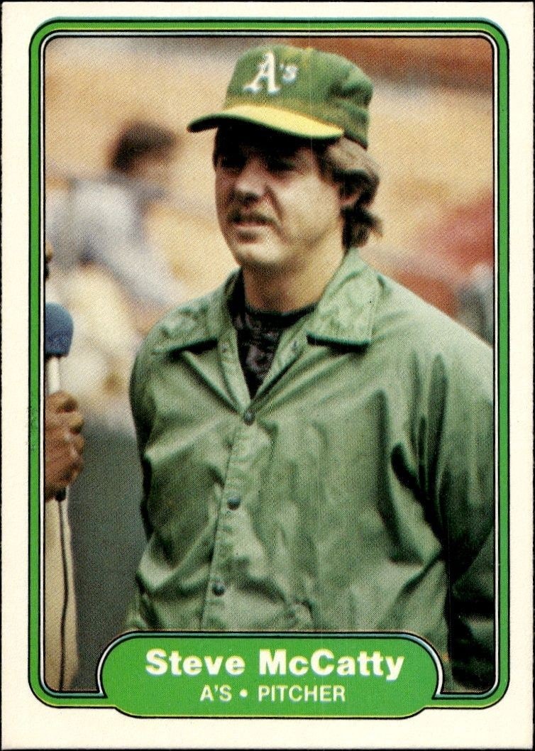 1982 Fleer Steve McCatty #99 trading card