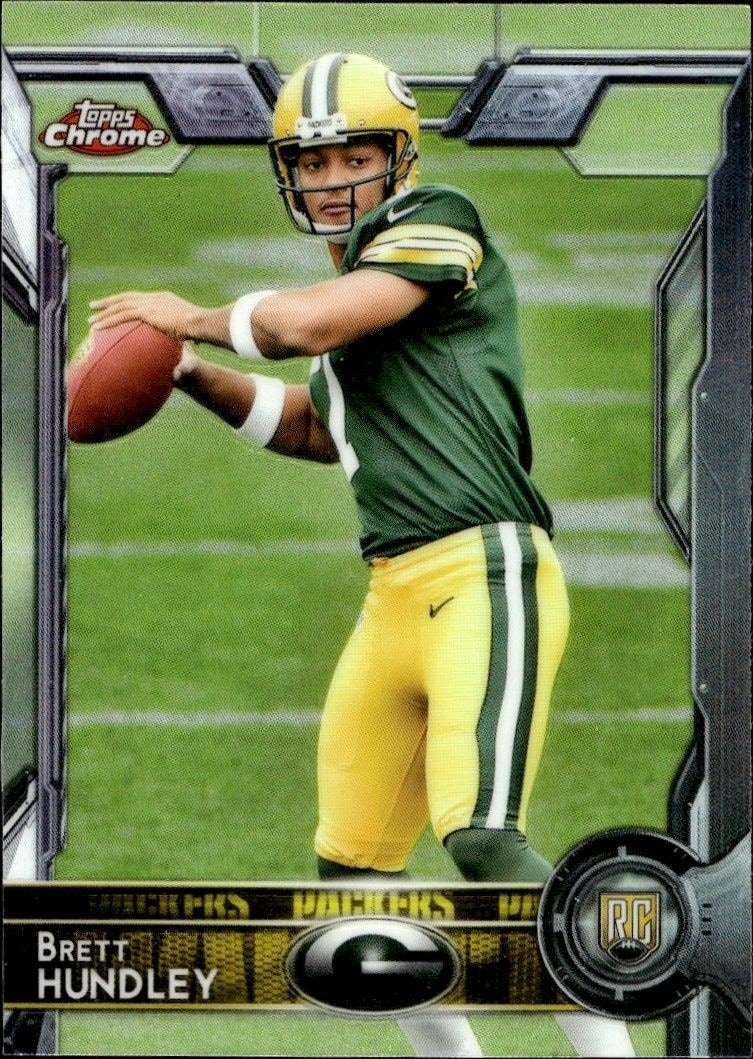 2015 Topps Chrome Brett Hundley #102 trading card