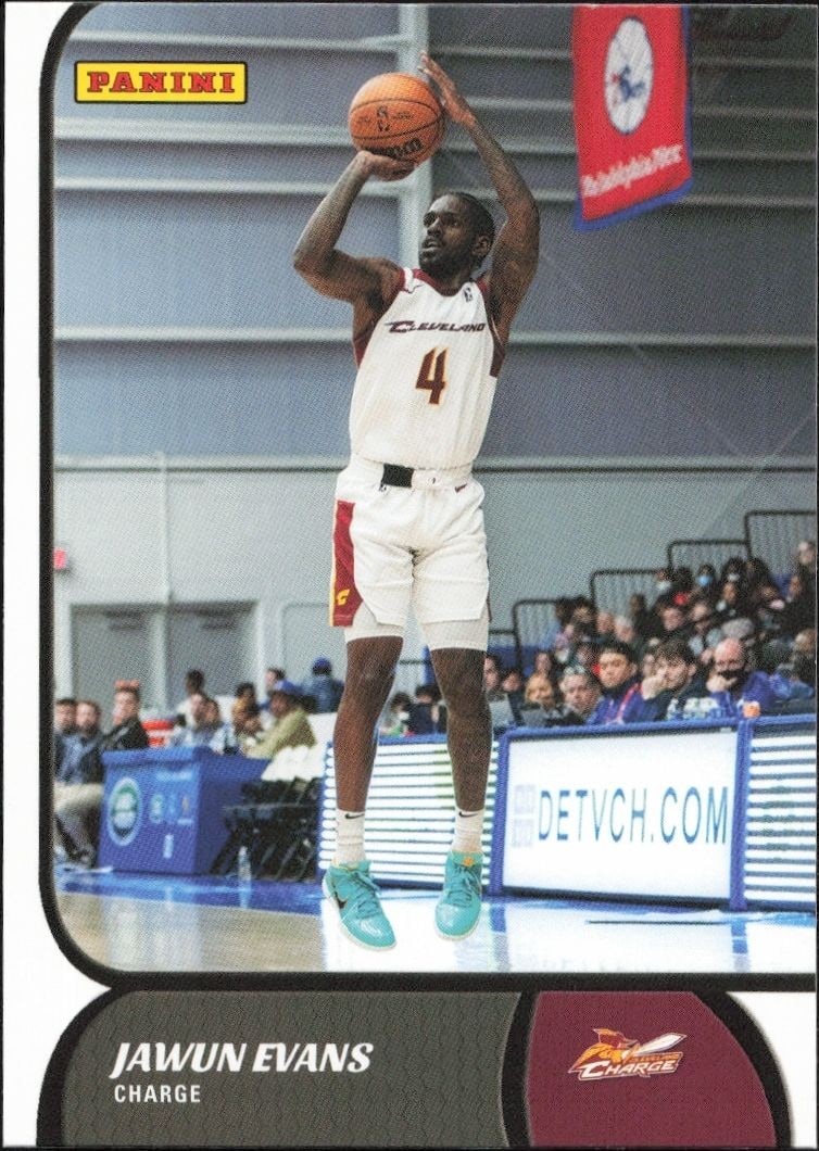 2021-22 Panini NBA G League Jawun Evans #29 trading card
