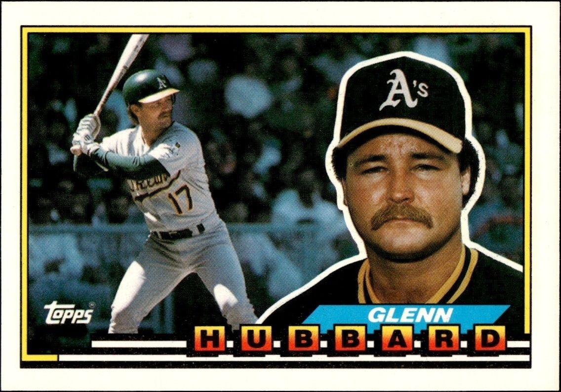 1989 Topps Big Glenn Hubbard #232 trading card