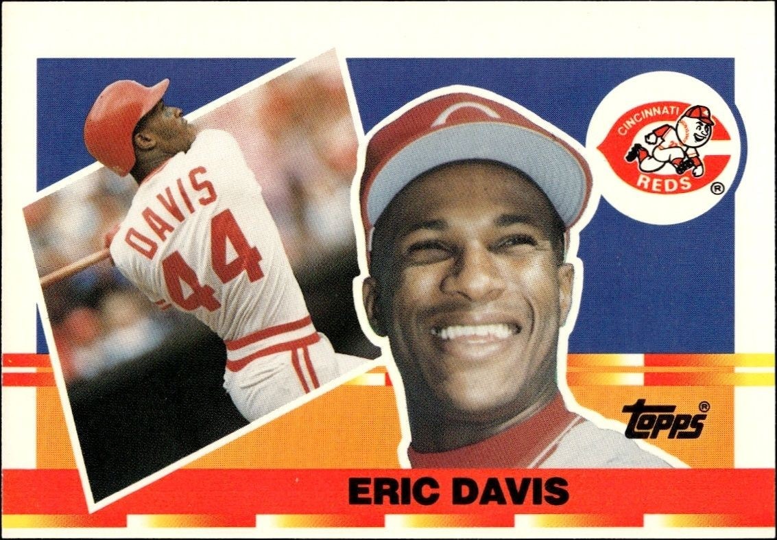 1990 Topps Big Eric Davis #72 trading card