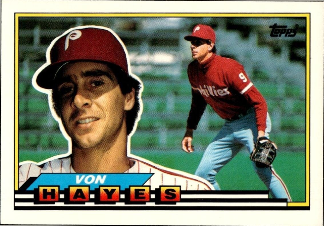1989 Topps Big Von Hayes #302 trading card