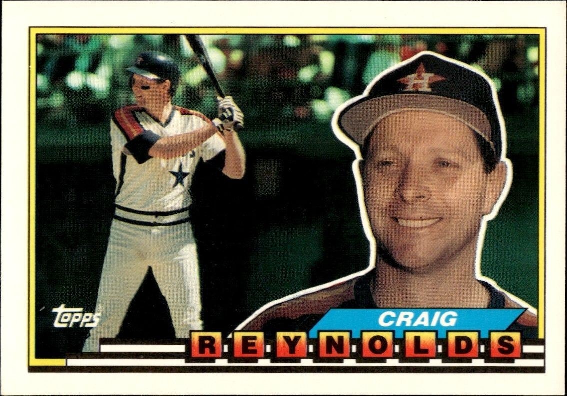 1989 Topps Big Craig Reynolds #312 trading card