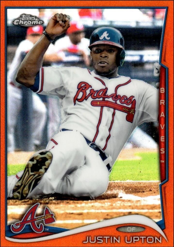 2014 Topps Chrome Justin Upton #93 trading card