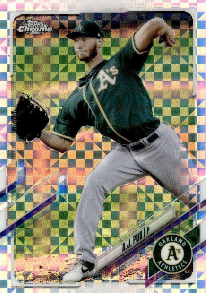 2021 Topps Chrome A.J. Puk #90 trading card