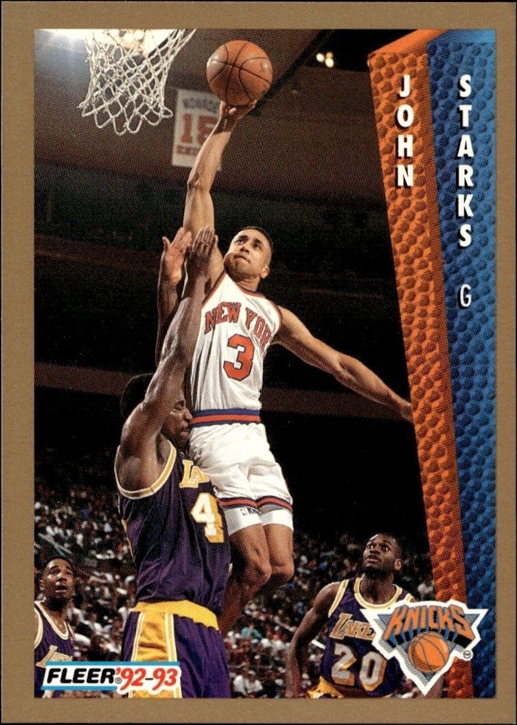 1992-93 Fleer John Starks #156 trading card