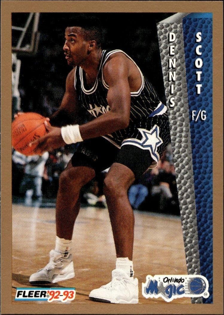 1992-93 Fleer Dennis Scott #163 trading card