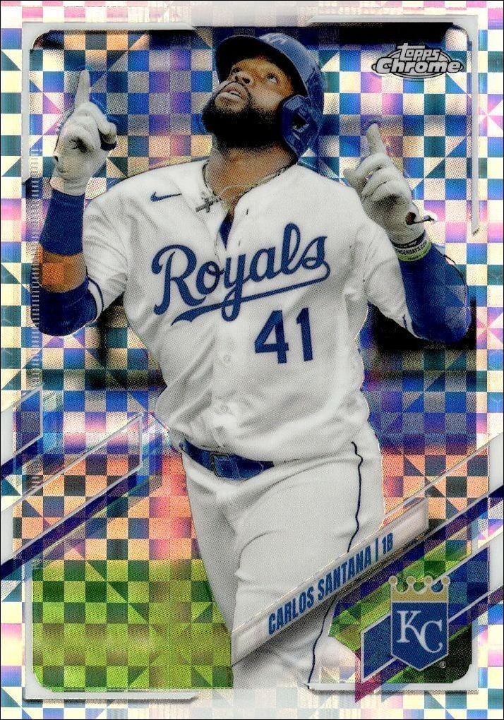 2021 Topps Chrome Carlos Santana #207 trading card