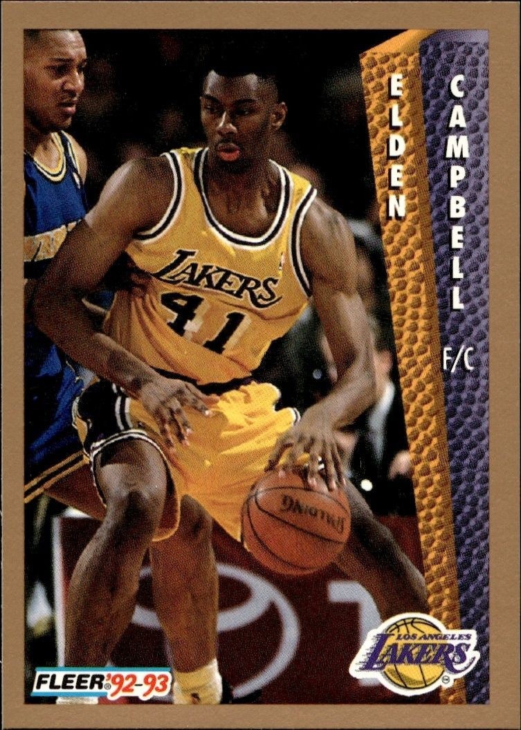 1992-93 Fleer Elden Campbell #106 trading card