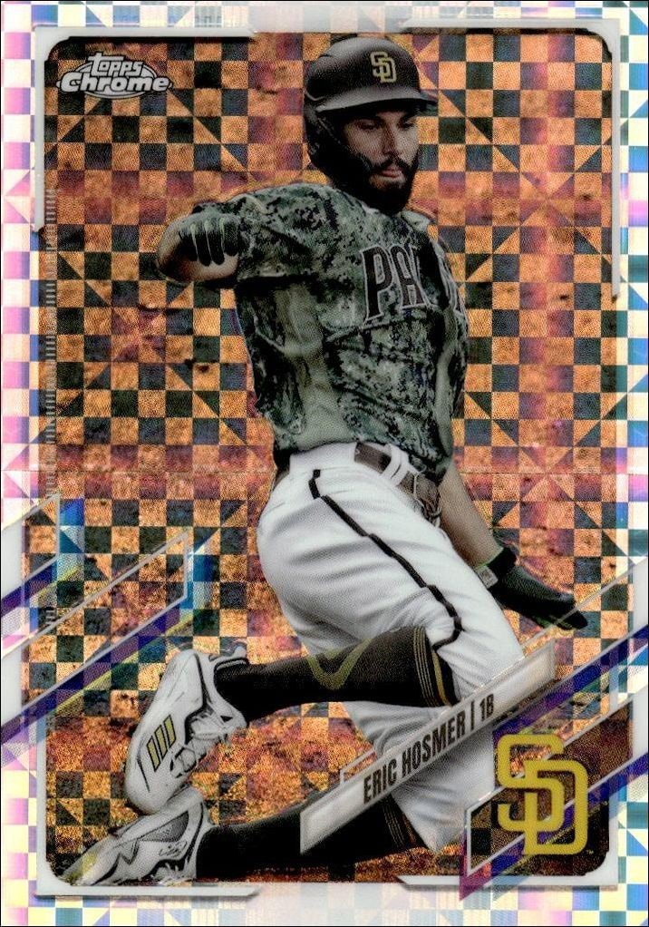 2021 Topps Chrome Eric Hosmer #112 trading card
