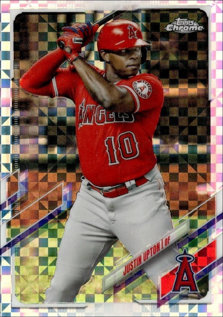 2021 Topps Chrome Justin Upton #201 trading card