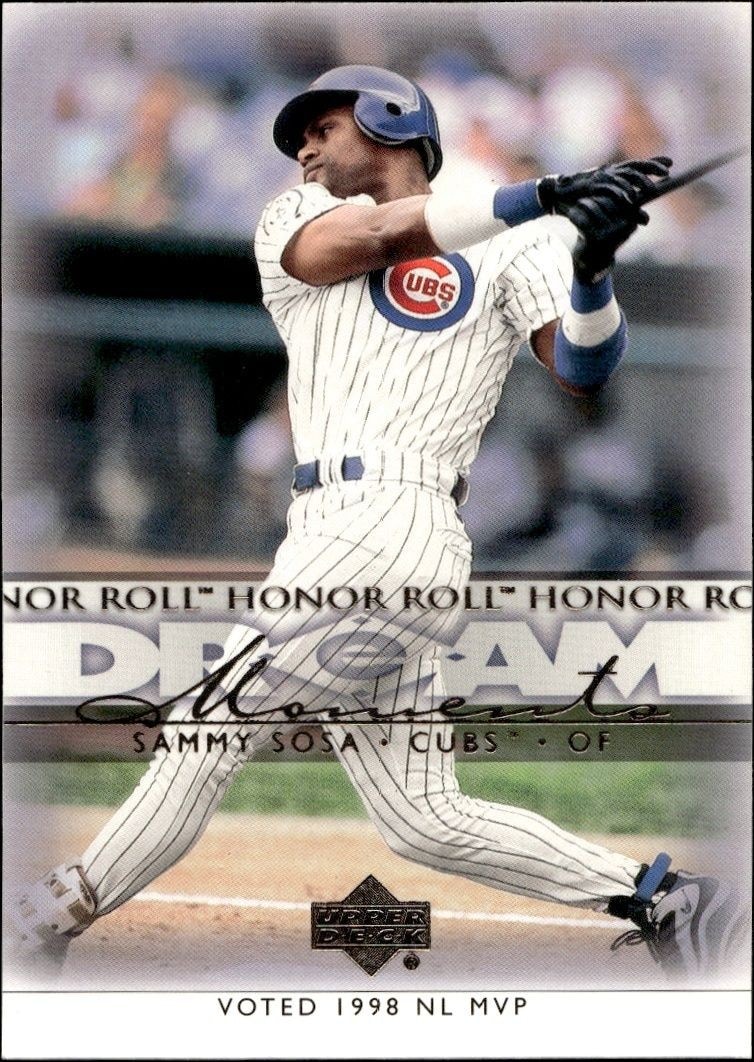2002 Upper-Deck Honor Roll Sammy Sosa #60 trading card