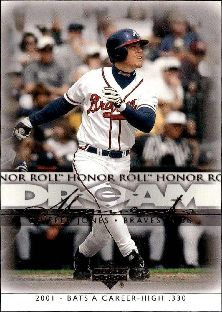 2002 Upper-Deck Honor Roll Chipper Jones #47 trading card
