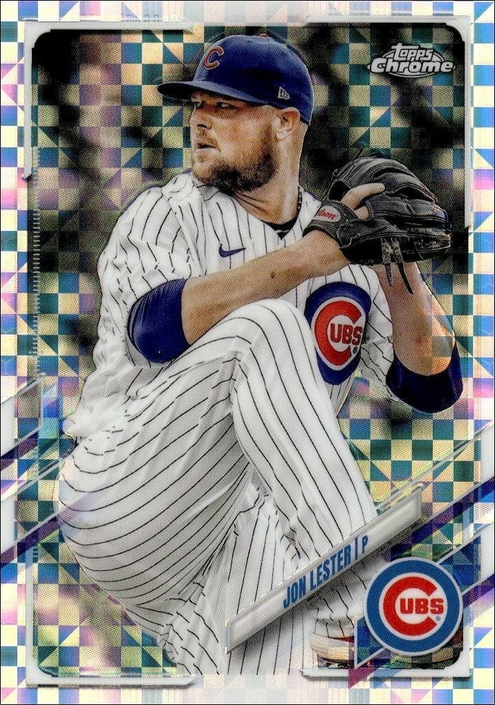 2021 Topps Chrome Jon Lester #13 trading card