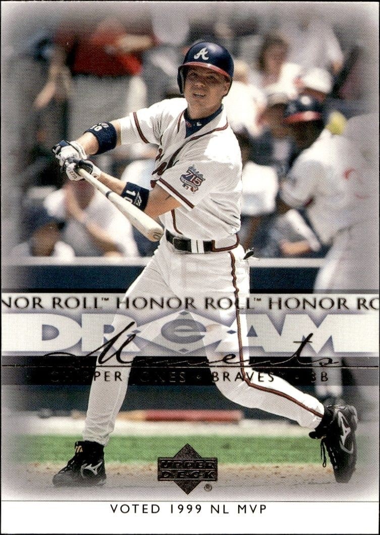 2002 Upper-Deck Honor Roll Chipper Jones #46 trading card