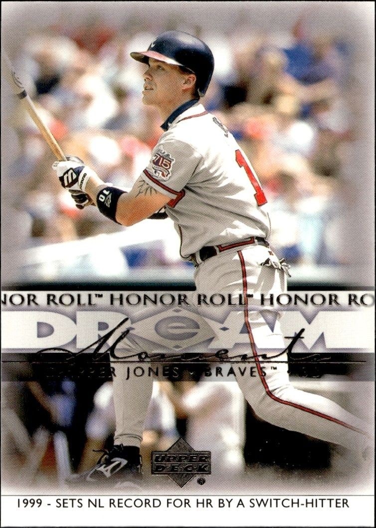2002 Upper-Deck Honor Roll Chipper Jones #45 trading card