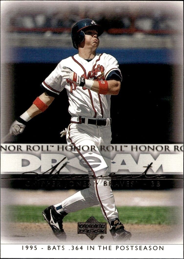 2002 Upper-Deck Honor Roll Chipper Jones #44 trading card
