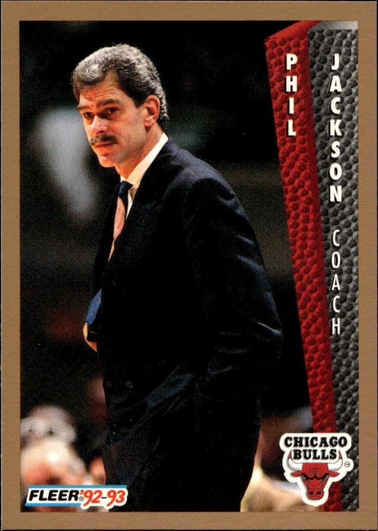 1992-93 Fleer Phil Jackson #31 trading card