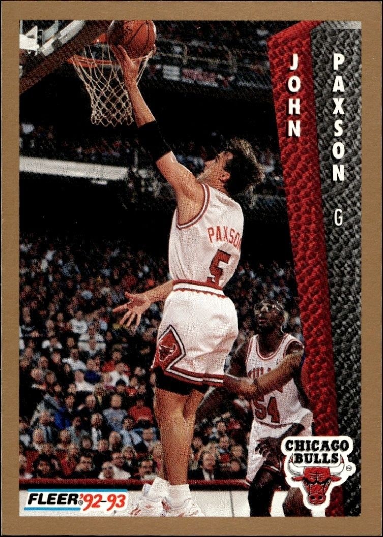 1992-93 Fleer John Paxson #35 trading card