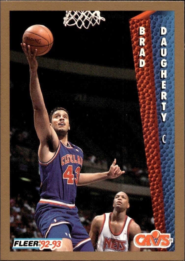 1992-93 Fleer Brad Daugherty #40 trading card