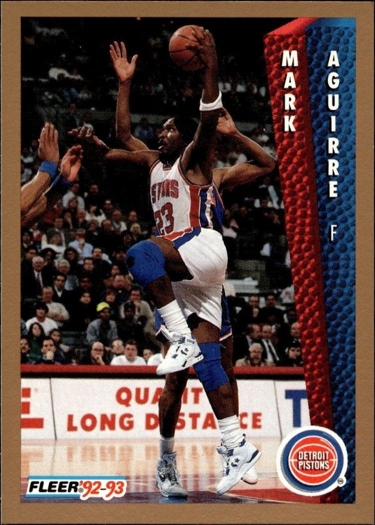 1992-93 Fleer Mark Aguirre #62 trading card