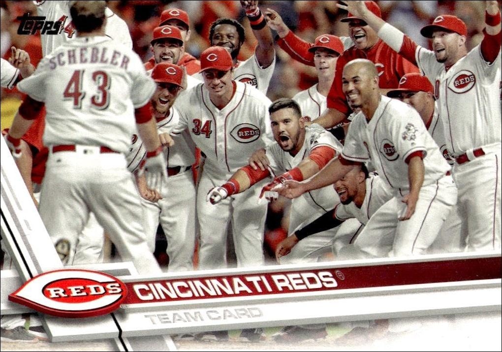 2017 Topps Series 2 Cincinnati Reds #599 trading card