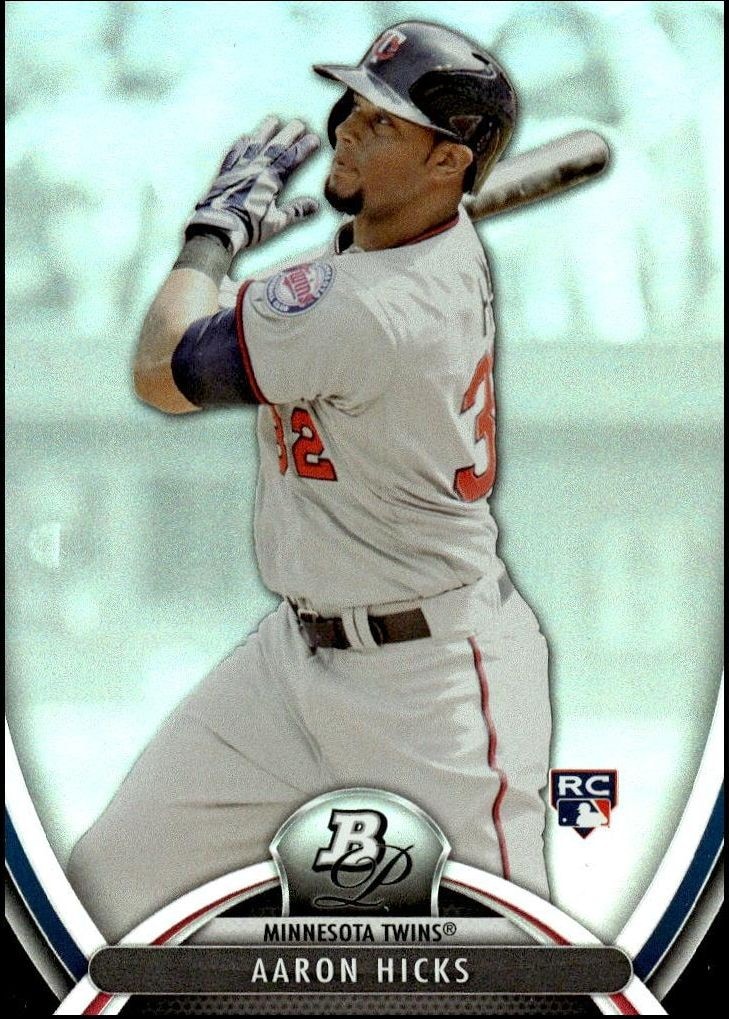 2013 Bowman Platinum Aaron Hicks #21 trading card