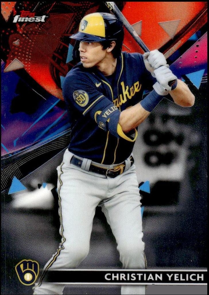 2021 Topps Finest Christian Yelich #88 trading card