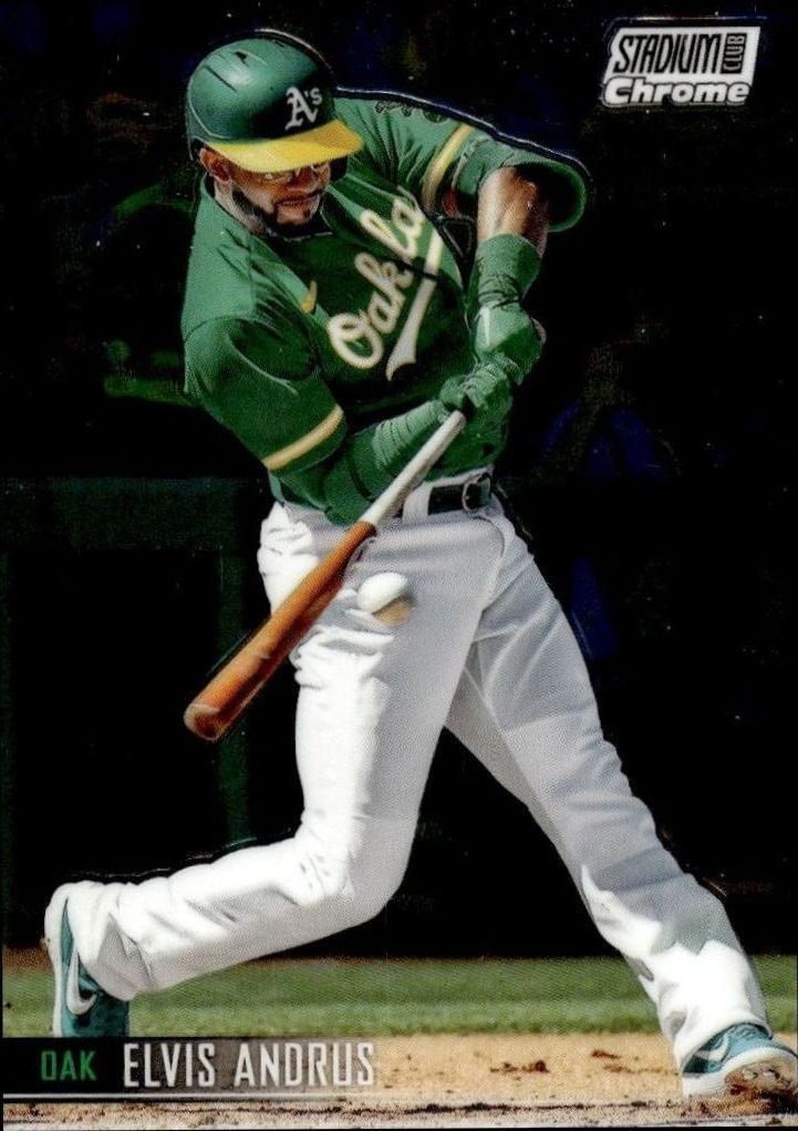 2021 Topps Stadium Club Chrome Elvis Andrus #129 trading card