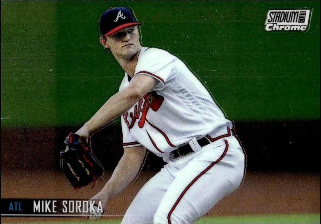 2021 Topps Stadium Club Chrome Mike Soroka #73 trading card