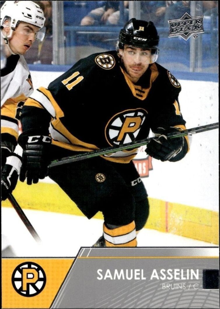 2021-22 Upper-Deck AHL Samuel Asselin #10 trading card