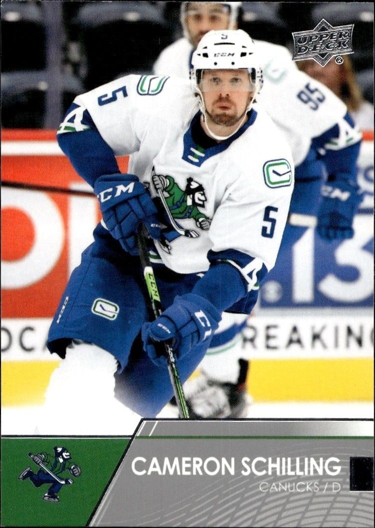 2021-22 Upper-Deck AHL Cameron Schilling #88 trading card