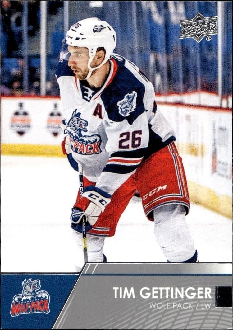 2021-22 Upper-Deck AHL Tim Gettinger #7 trading card