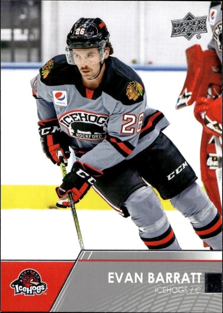 2021-22 Upper-Deck AHL Evan Barratt #90 trading card