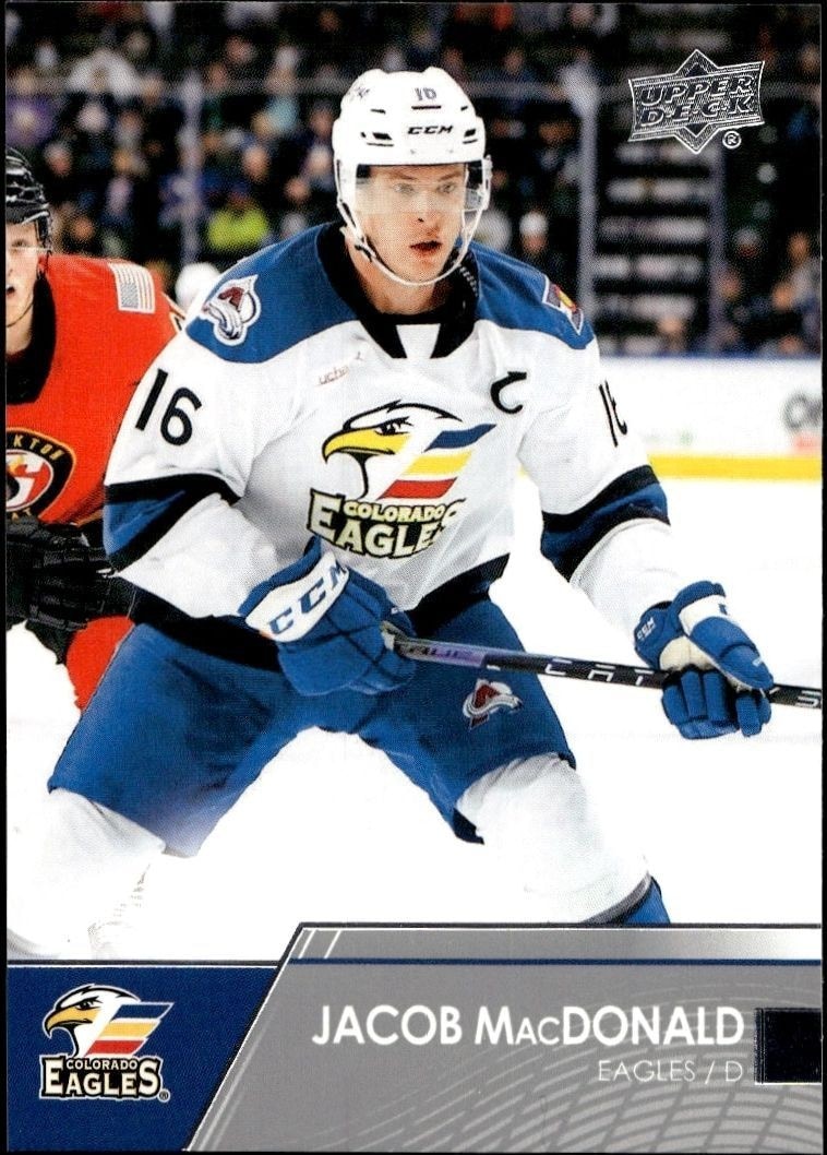 2021-22 Upper-Deck AHL Jacob MacDonald #73 trading card