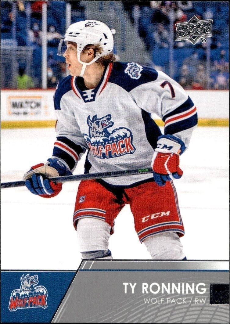 2021-22 Upper-Deck AHL Ty Ronning #1 trading card
