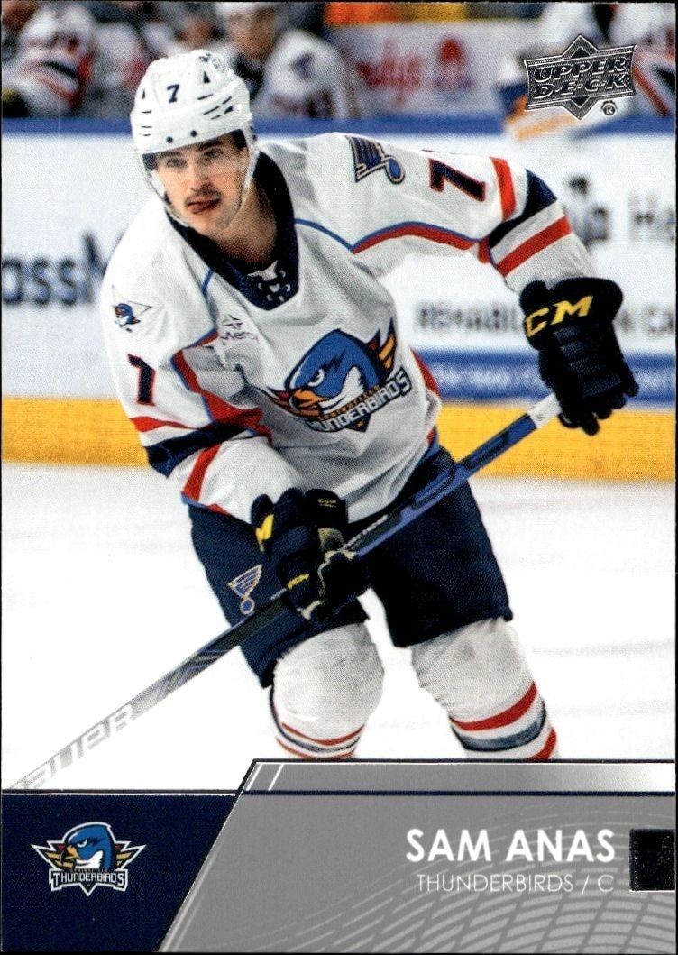 2021-22 Upper-Deck AHL Sam Anas #25 trading card