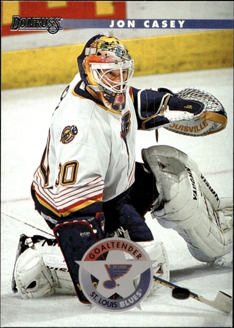 1996-97 Donruss Jon Casey #37 trading card