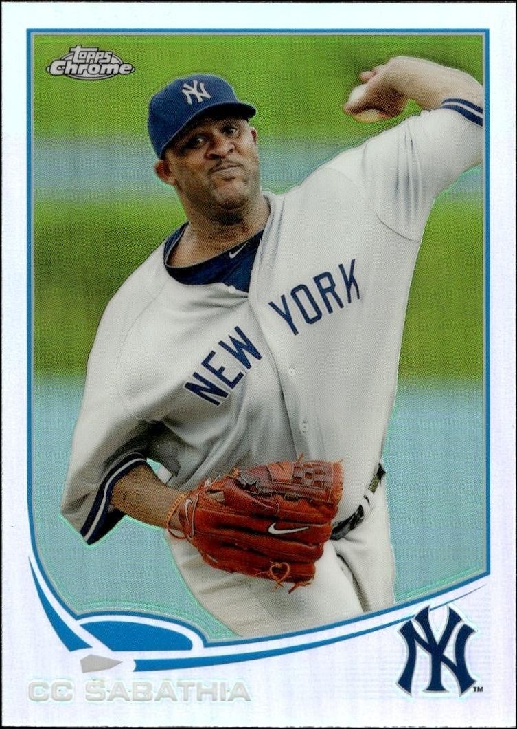 2013 Topps Chrome CC Sabathia #174 trading card