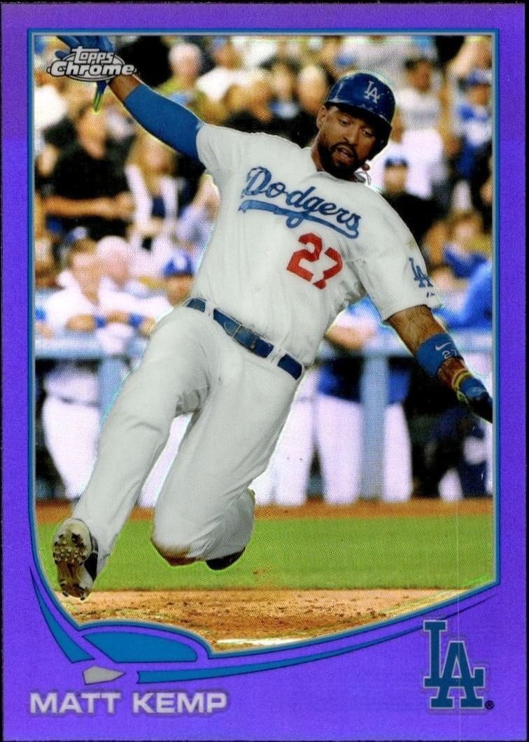 2013 Topps Chrome Matt Kemp #20 trading card