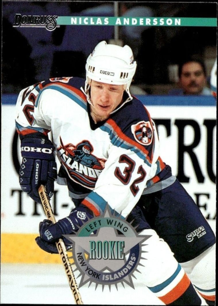 1996-97 Donruss Niklas Andersson #214 trading card